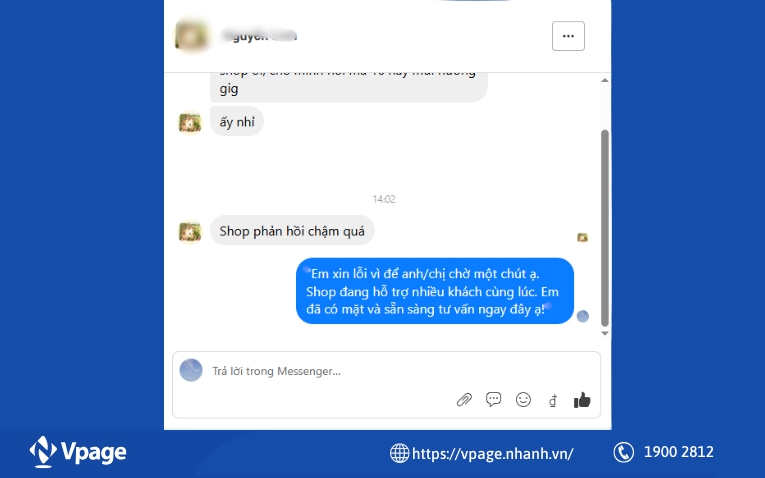 Mẫu trả lời khách hàng khi phản hồi trễ 